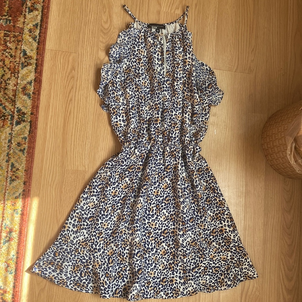 Dress with cheetah print